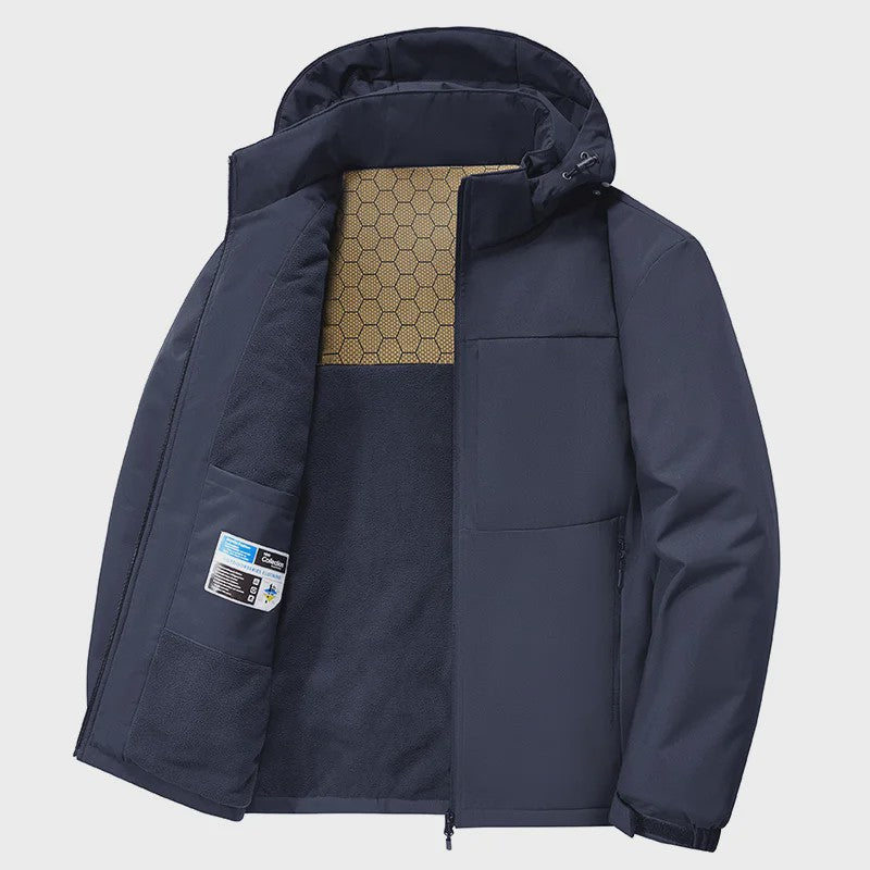 Heren Winterjas Parka - Winddicht, Afneembare Capuchon & Fleece Voering