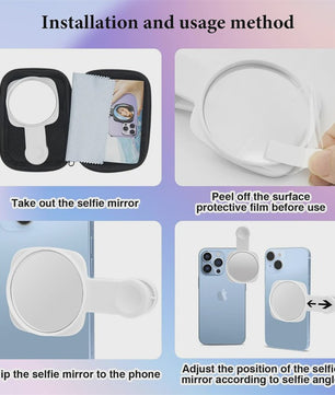 Universele Selfie Spiegel Clip Kit voor Smartphone Camera - Perfect voor Vlogs & Foto's