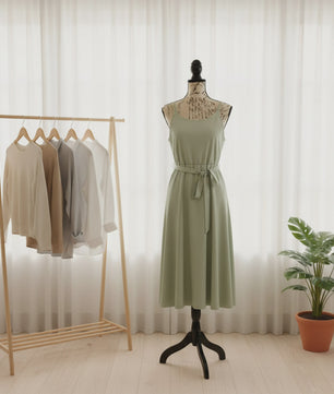 Verstelbare Paspop met Houten Statief - Beige/Zwart - Maat 36/38 - 130-167 cm