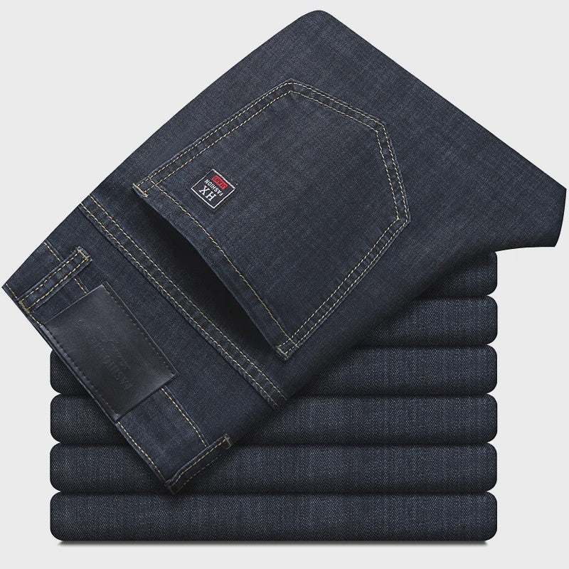 Comfortabele Stretch Jeans Heren - Elastisch Katoen voor Zakelijk en Casual Gebruik