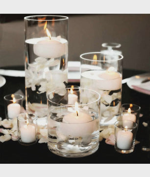 Cilindrische Glazen Kaarsenhouder - Hoog Borosilicaat Glas voor Decoratie