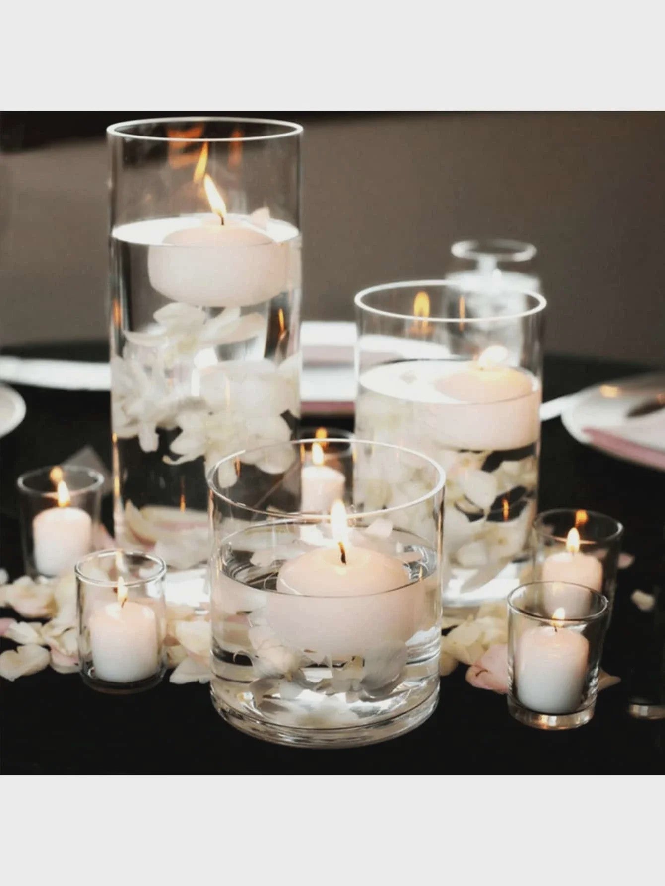 Cilindrische Glazen Kaarsenhouder - Hoog Borosilicaat Glas voor Decoratie