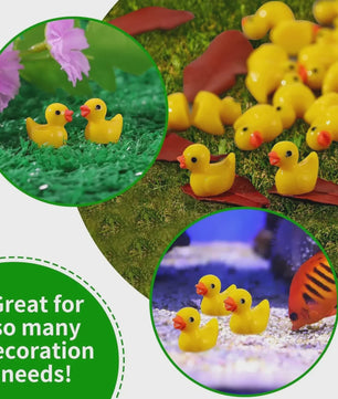Set Mini Resin Eendjes - 100 of 200 Stuks - Decoratie, Knutselen & Feestjes