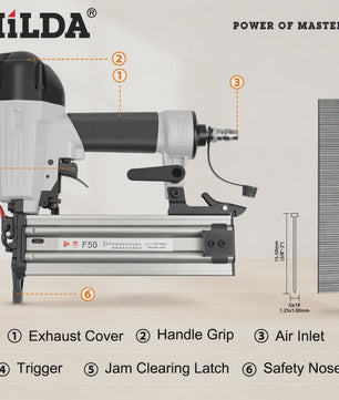 HILDA 8016 Pneumatische Nietmachine voor Houtbewerking en Decoratie