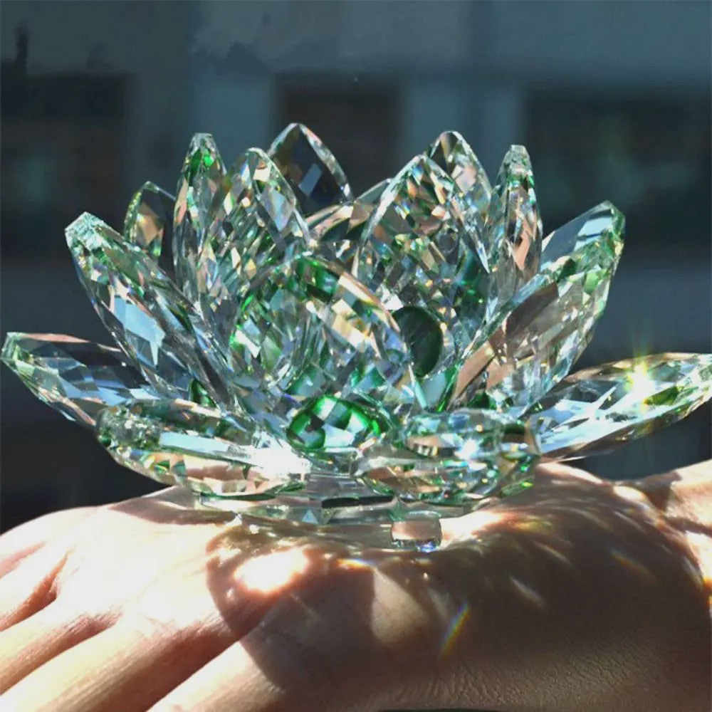 Kristallen Lotusbloem Decoratie - Feng Shui Sieraad & Uniek Cadeau