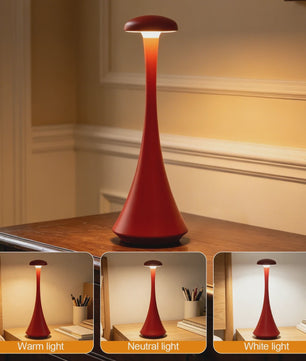 Draadloze Mushroom Tafellamp LED - Oplaadbaar & Dimbaar met Touch Bediening