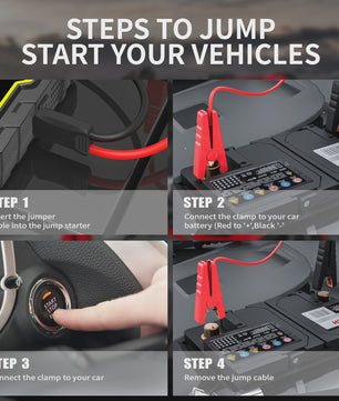 AntPower 1200A 4-in-1 Jump Starter: Krachtige Powerbank & Accubooster voor Benzine en Diesel