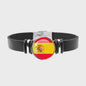 Leren Armband met Vlag van [Land] - Stijlvolle Bangle voor Dames en Heren