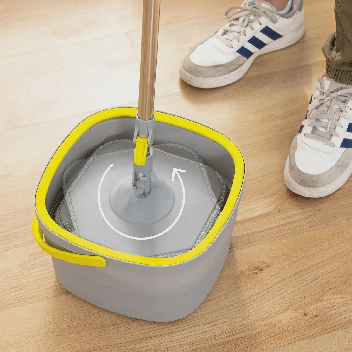 Zelfreinigende Dweil met Scheidingssysteem Emmer - Hygiënisch en Efficiënt Schoonmaken