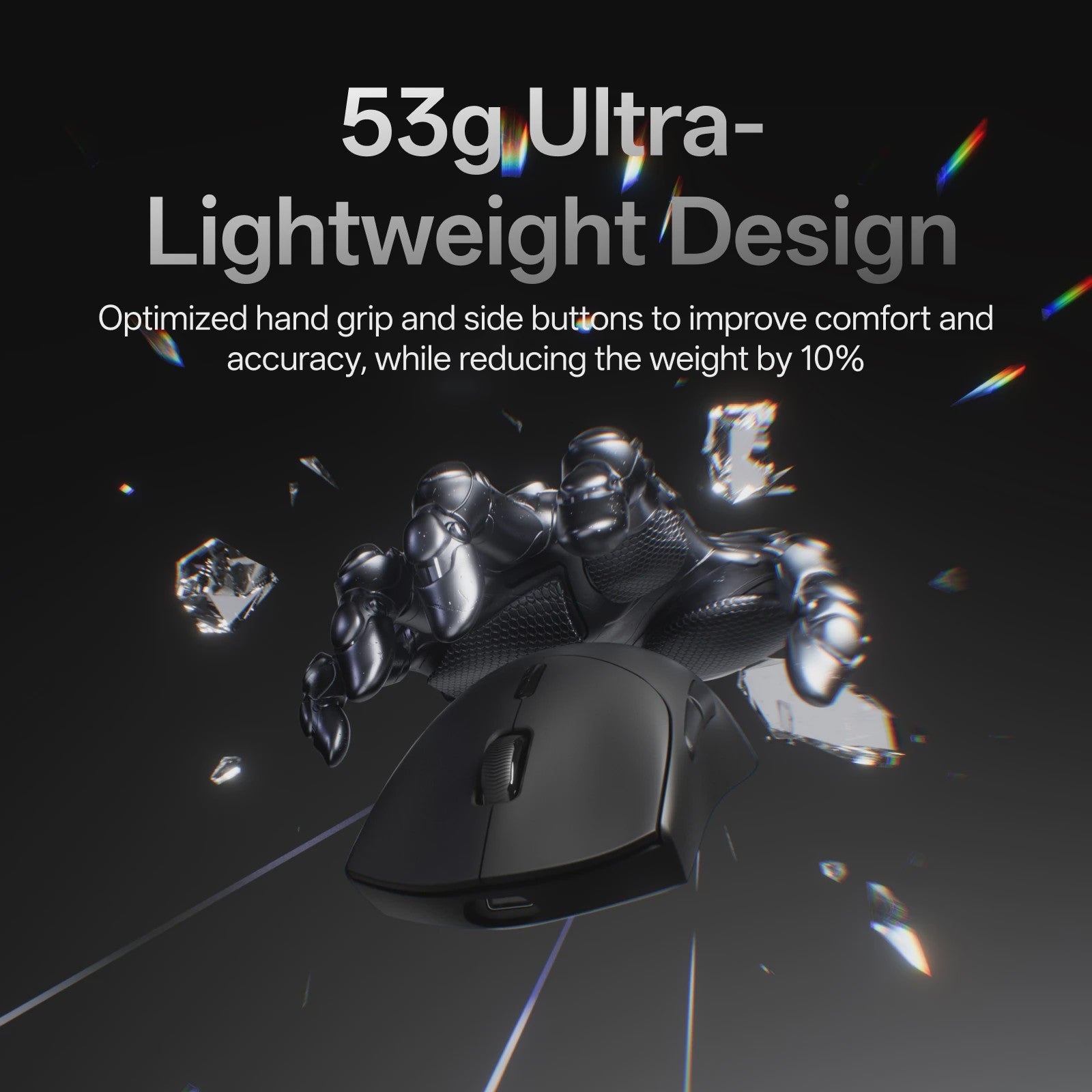 Rapoo VT7 MAX Draadloze Gaming Muis: 8K Polling Rate, Ultralicht & 750u Batterij