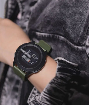 Sportief Heren Horloge: Digitaal LED Alarm & Stopwatch, Waterdicht Fitness Horloge