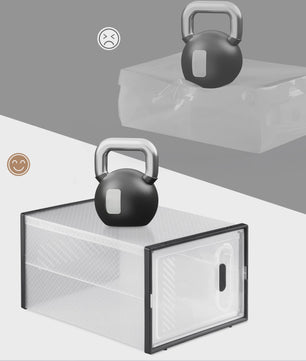 Stapelbare Transparante Schoenenboxen met Magneetdeur - 8, 12 of 18 Stuks