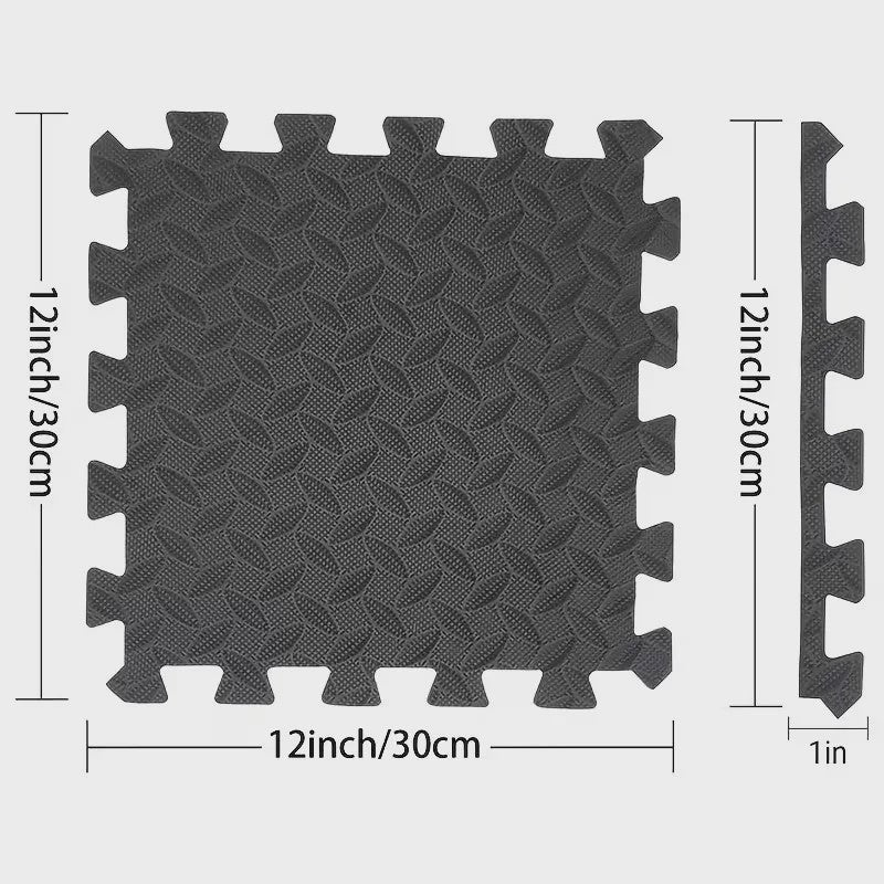 Legpuzzel Vloermatten 30x30cm (16 Stuks) - Beschermende EVA Schuim Antislip Matten voor Thuisgym, Yoga & Fitness
