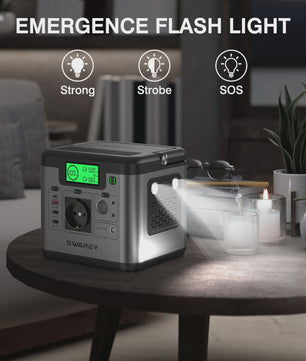 SWAREY S500 Pro Power Station 518Wh - Draagbare Energie met 100W Zonnepaneel