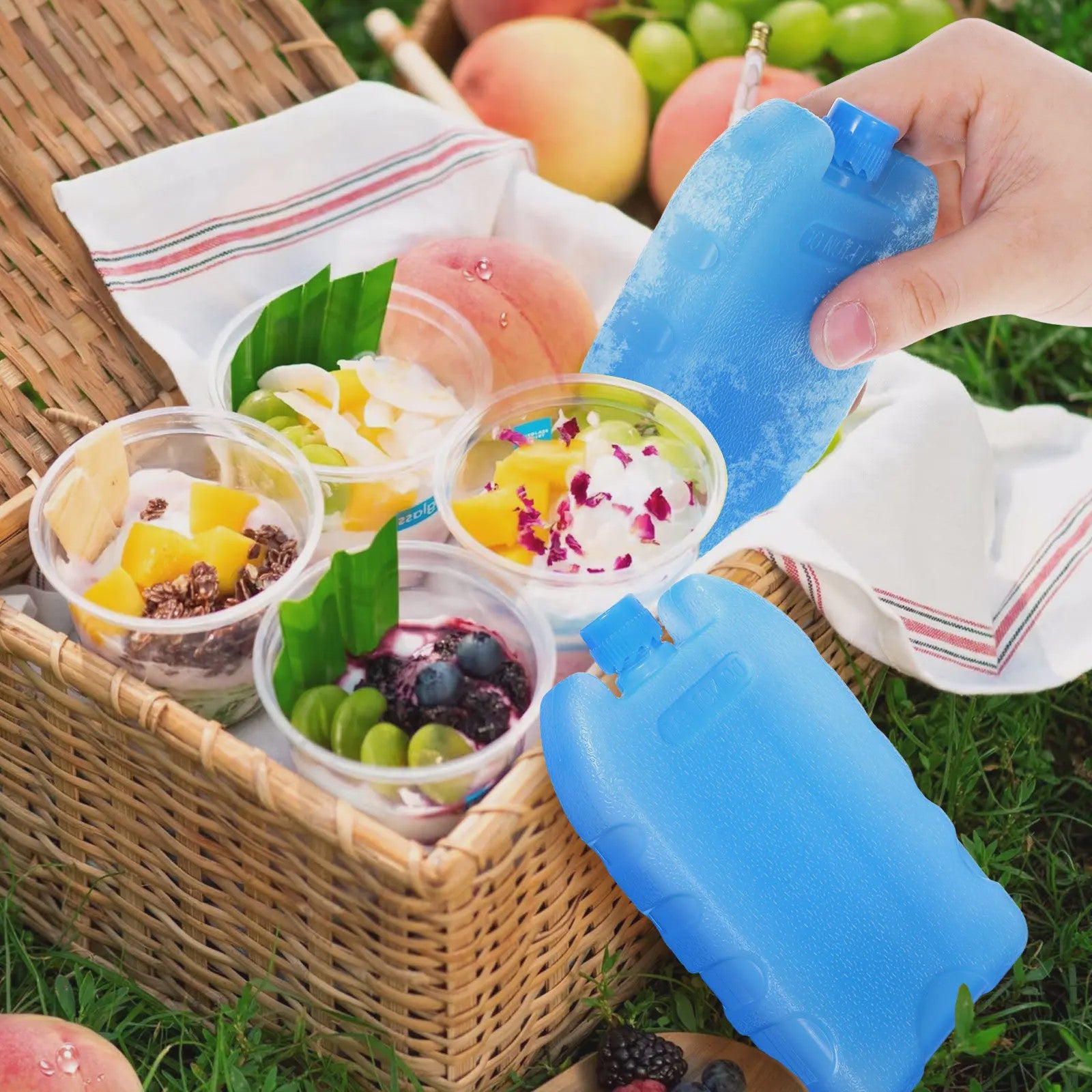 8x Herbruikbare Koelpacks - Flexibel en Duurzaam voor Lunchbox, Koelbox en Meer