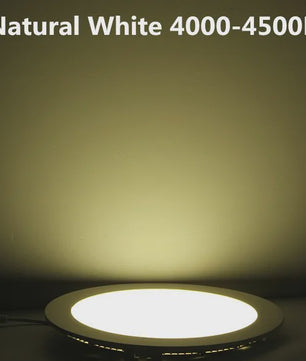 Ultra Dunne LED Panel Downlighter - Rond Verzonken Plafondlamp