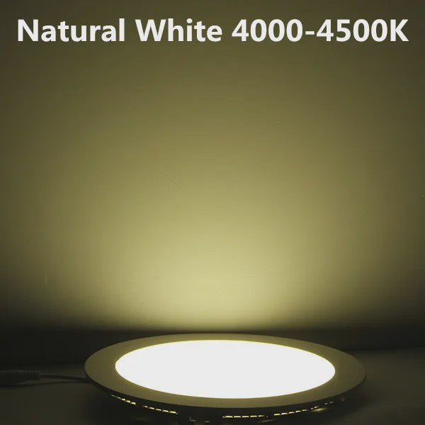 Ultra Dunne LED Panel Downlighter - Rond Verzonken Plafondlamp