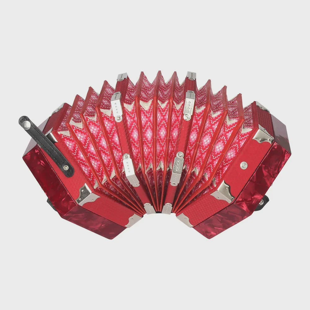 Concertina Accordeon 20 Knoppen - Anglo Stijl Muziekinstrument voor Kinderen