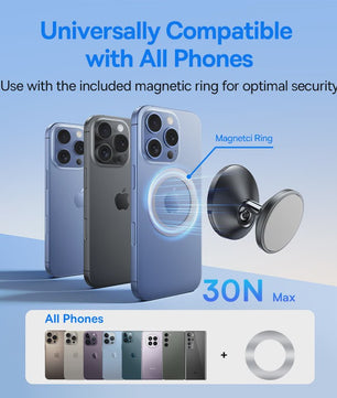 Baseus Magnetische Autohouder voor Telefoon - Universeel, 720° Draaibaar & Sterk