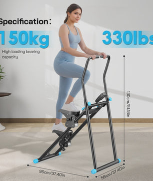 New Version Vertical Climber Machine -Compact Folding Cardio Stepper for Full-Body Workout,Ideal for Home Gym Exercise Equipment