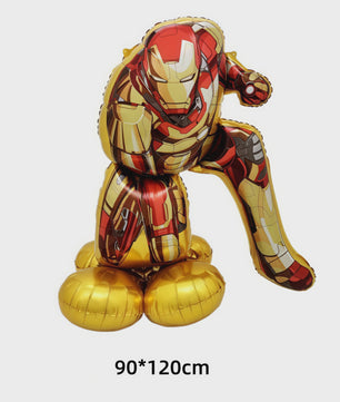 Superheld Folieballonnen Set: Spiderman, Batman, Iron Man & Captain America - Feestdecoratie