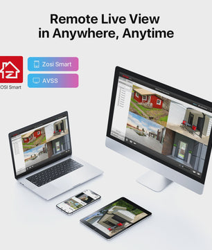 ZOSI 3K Lite Beveiligingscamera Systeem met AI Detectie & 8-Kanaals DVR