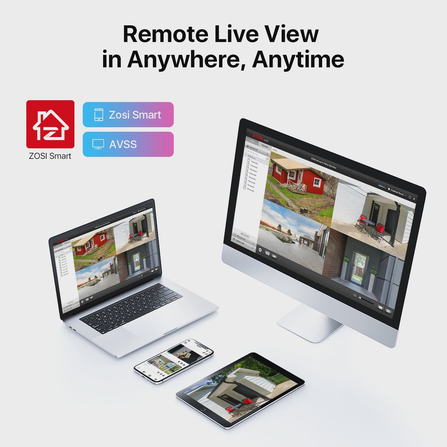 ZOSI 3K Lite Beveiligingscamera Systeem met AI Detectie & 8-Kanaals DVR