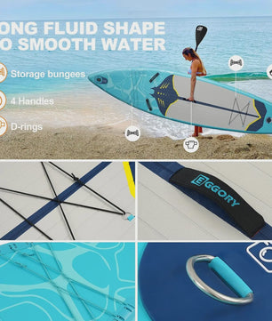 Opblaasbaar Stand Up Paddle Board (SUP) 10'11'' - 33'' Breed - 180kg Capaciteit - Complete Set voor Beginners