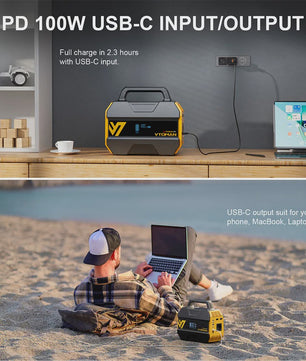 VTOMAN FlashSpeed 300 Power Station: 230Wh LiFePO4, 300W AC, 100W USB-C, Solar Generator