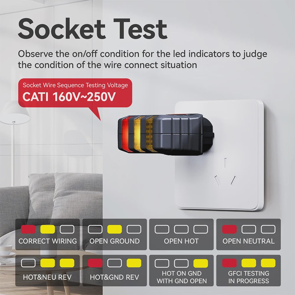NOYAFA NF-8401 Circuit Breaker Finder & Socket Tester - Elektrisch Diagnostisch Gereedschap