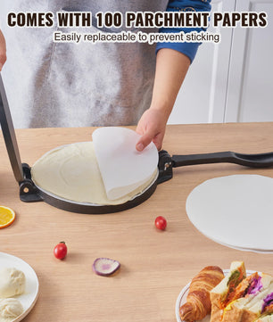 Gietijzeren Tortilla Pers - Heavy Duty Deegmaker voor Bloem Tortilla's