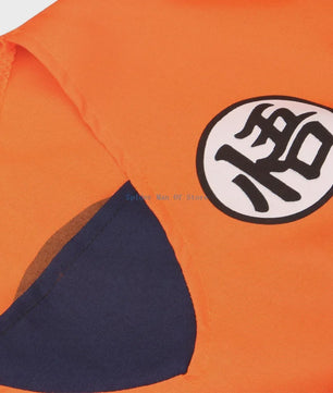 Son Goku Kinderkostuum met Pruik en Staart - Anime Cosplay Feestkostuum