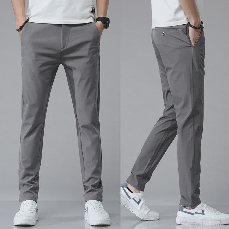 Heren Stretch Slim Fit Casual Broek - Ademend & Comfortabel voor Golf en Sport