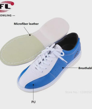 Unisex Ademende Bowling Schoenen - Zacht Fiber Materiaal voor Beginners & Training