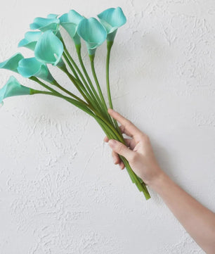 Real Touch Kunst Calla Lelies - Bruidsboeket & Bloemstukken (15 stuks)