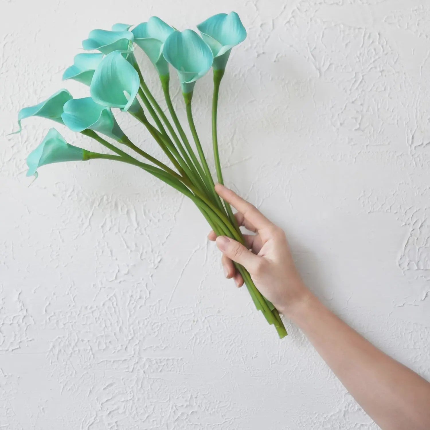 Real Touch Kunst Calla Lelies - Bruidsboeket & Bloemstukken (15 stuks)