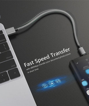 Nylon USB-C Laadkabel - Snel Opladen & Data Transfer voor Huawei, Samsung & Android (1/2/3M)