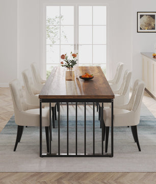Industriële Eettafel 180 cm - Hout & Metaal - Geschikt voor 4-6 Personen