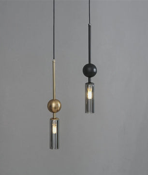 Luxe Scandinavische Hanglamp Goud/Zwart met Glas - Sfeervolle Verlichting voor Eetkamer, Slaapkamer of Nachtkastje