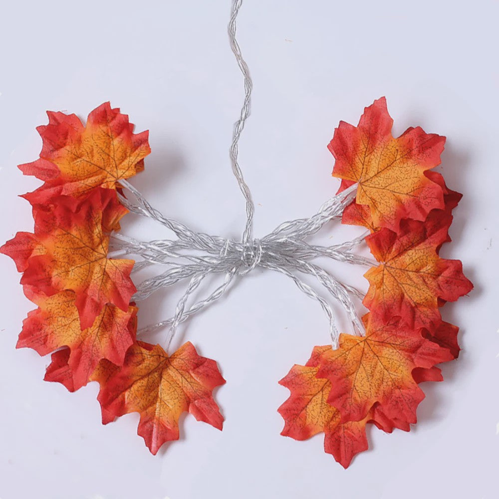 LED Slinger met Kunst Maple Bladeren - 2/3/6M - Halloween, Kerst & Thanksgiving Decoratie