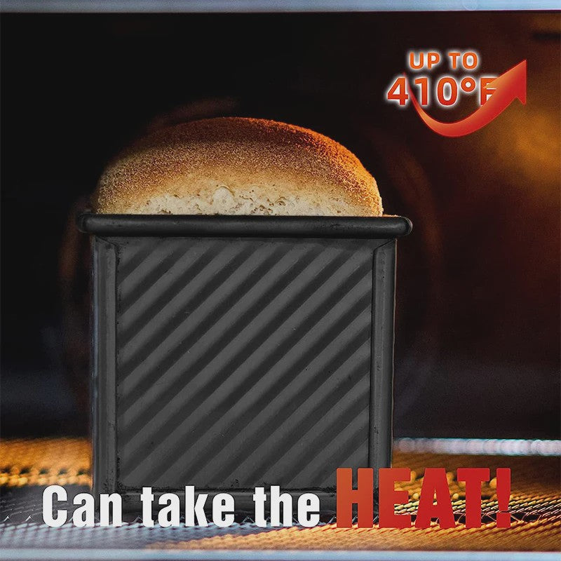 Pullman Broodvorm met Deksel - 1 lb Non-Stick Koolstofstaal voor Toast & Cake
