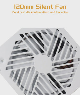 T.F.Skywindintl 750W ATX Gaming Voeding - Wit, Non-Modular, 85% Efficiëntie