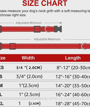 Verstelbare Halsband voor Honden en Puppies met Reflecterende Strepen - Veilig en Comfortabel