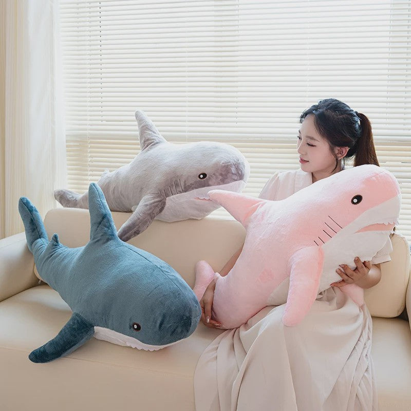 Grote Zachte Knuffel Haai Pluche Speelgoed 140cm - Leuk Cadeau voor Kinderen