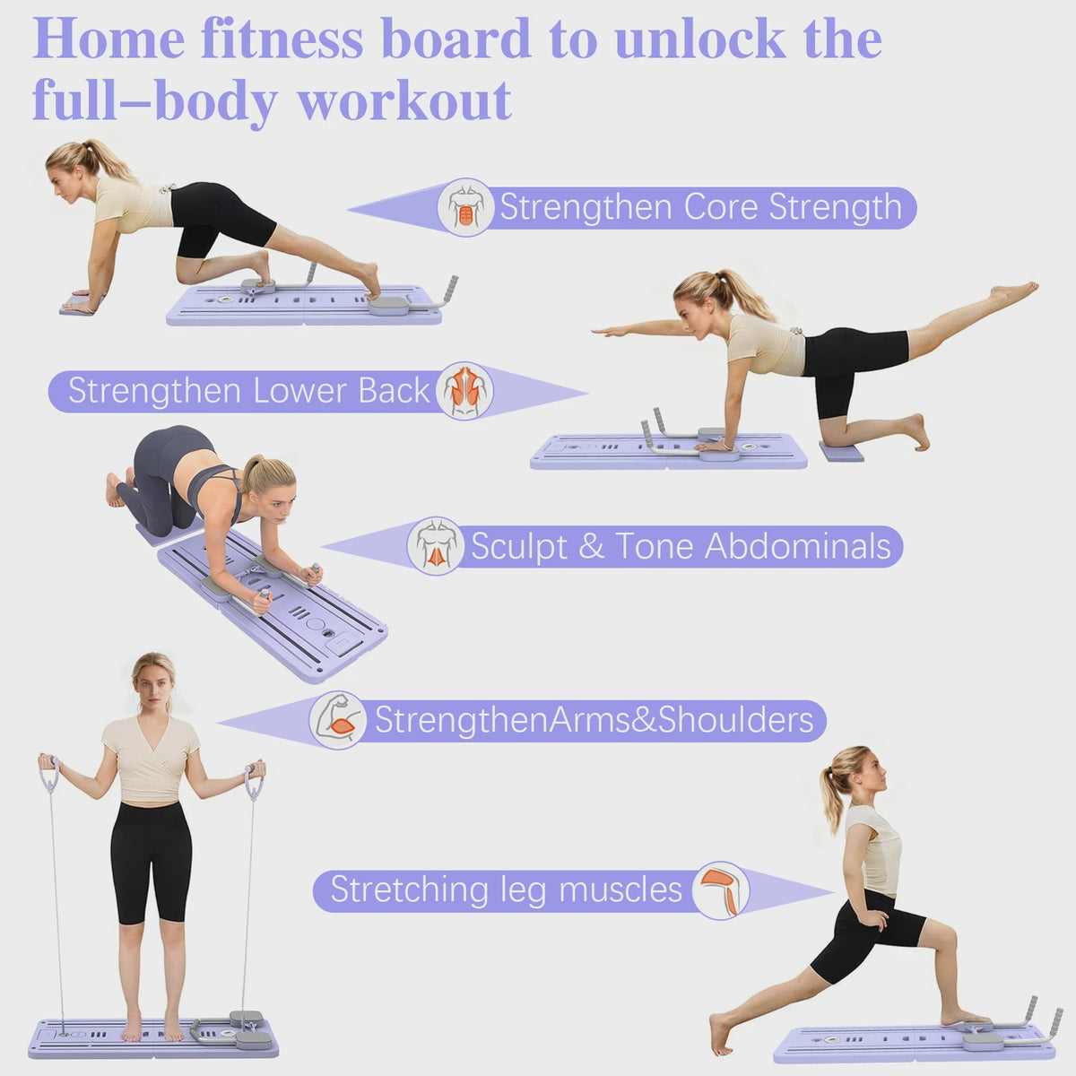 Opvouwbaar Fitness Board voor Thuis: Ab Roller & Core Training