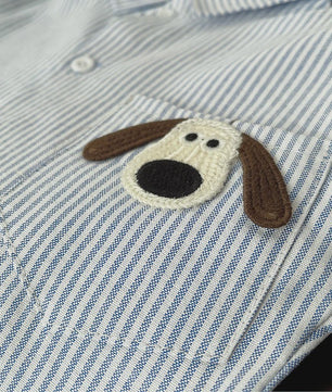 Lange Mouwen Kinder Shirt met Hondje Print - Lente Collectie voor Jongens & Meisjes (1-4 Jaar)