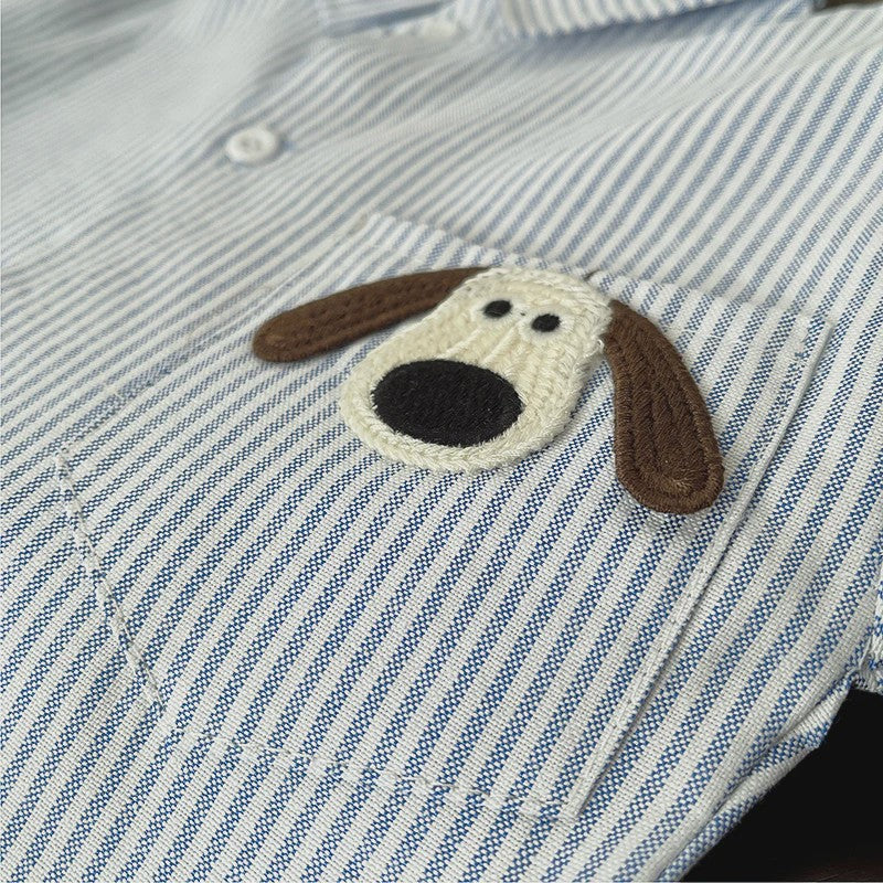 Lange Mouwen Kinder Shirt met Hondje Print - Lente Collectie voor Jongens & Meisjes (1-4 Jaar)