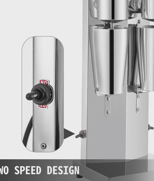 Professionele Dubbele Milkshake Maker - 800ML RVS - Automatische Boba Drank Mixer