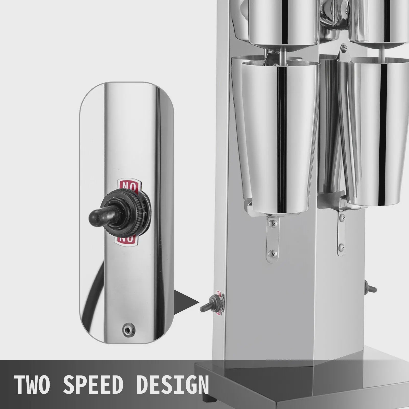 Professionele Dubbele Milkshake Maker - 800ML RVS - Automatische Boba Drank Mixer