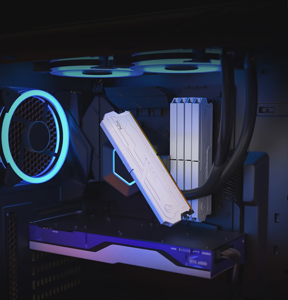 Netac Shadow III DDR4 RAM Geheugen - 3200MHz/3600MHz - Desktop UDIMM met Metalen Heatsink